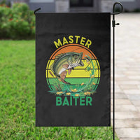 Funny Bass Fishing St Patricks Day Garden Flag Master Baiter