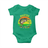 Funny Bass Fishing St Patricks Day Baby Onesie Master Baiter