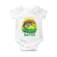 Funny Bass Fishing St Patricks Day Baby Onesie Master Baiter