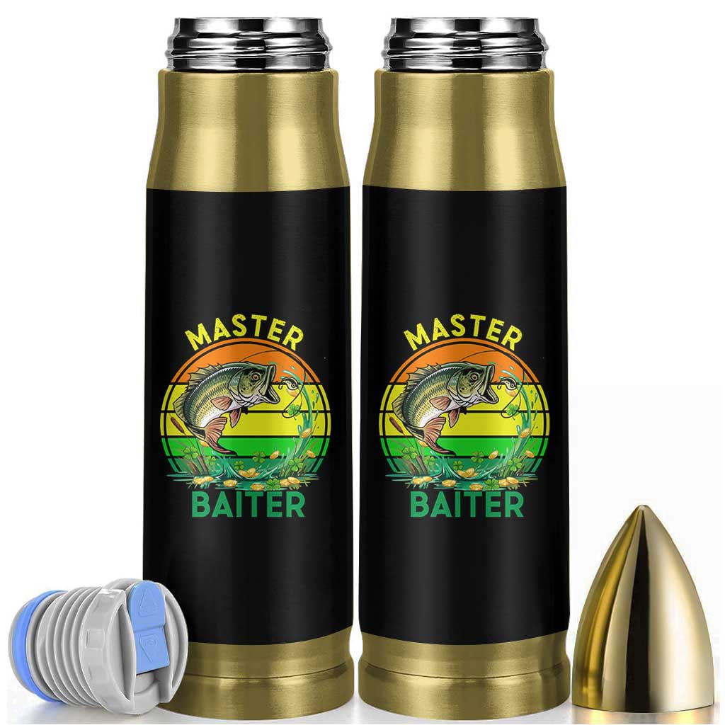 Funny Bass Fishing St Patricks Day Bullet Tumbler Master Baiter
