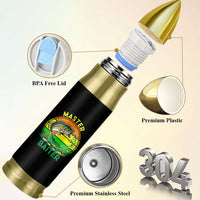 Funny Bass Fishing St Patricks Day Bullet Tumbler Master Baiter