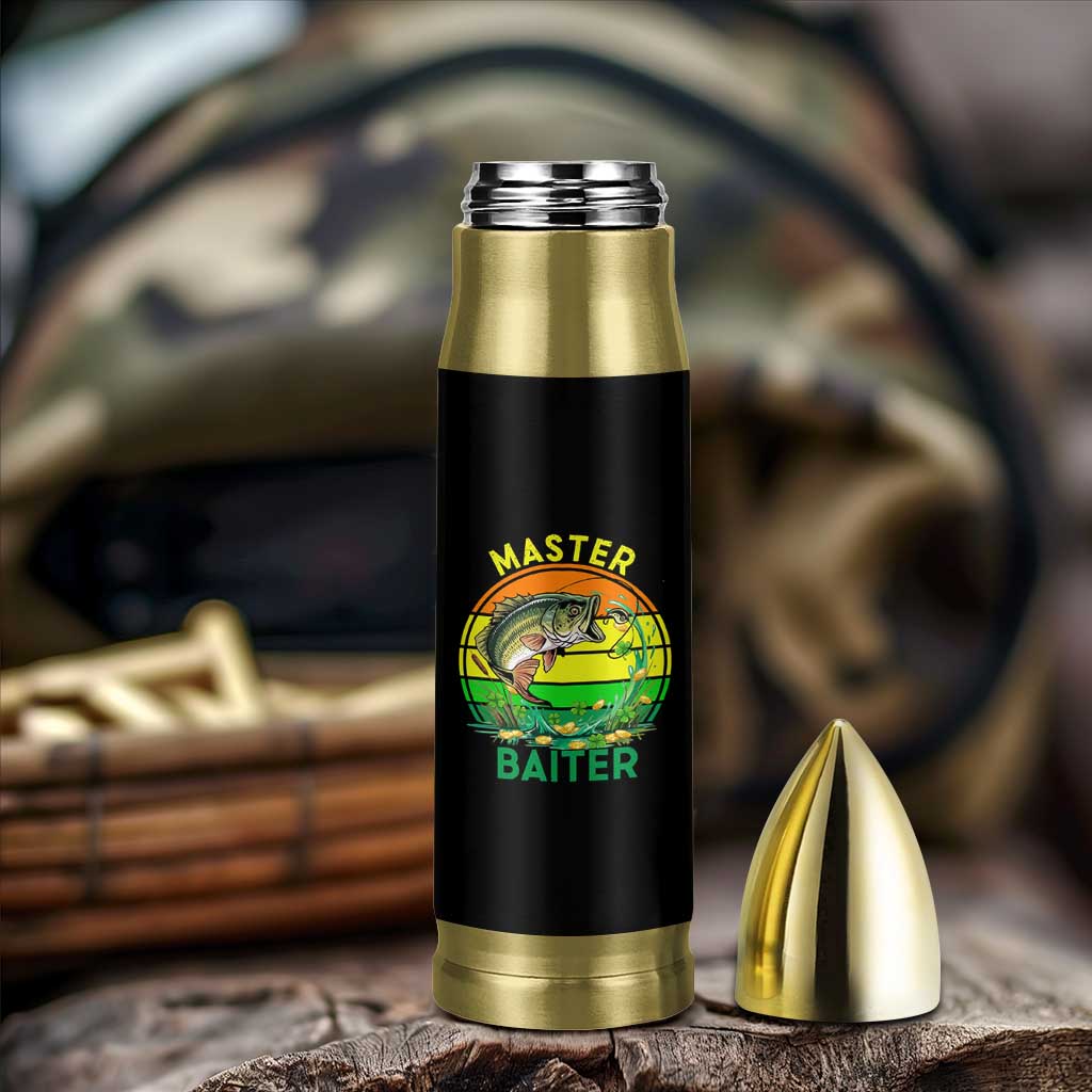 Funny Bass Fishing St Patricks Day Bullet Tumbler Master Baiter