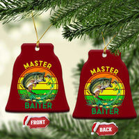 Funny Bass Fishing St Patricks Day Ceramic Ornament Master Baiter