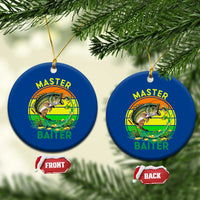 Funny Bass Fishing St Patricks Day Ceramic Ornament Master Baiter