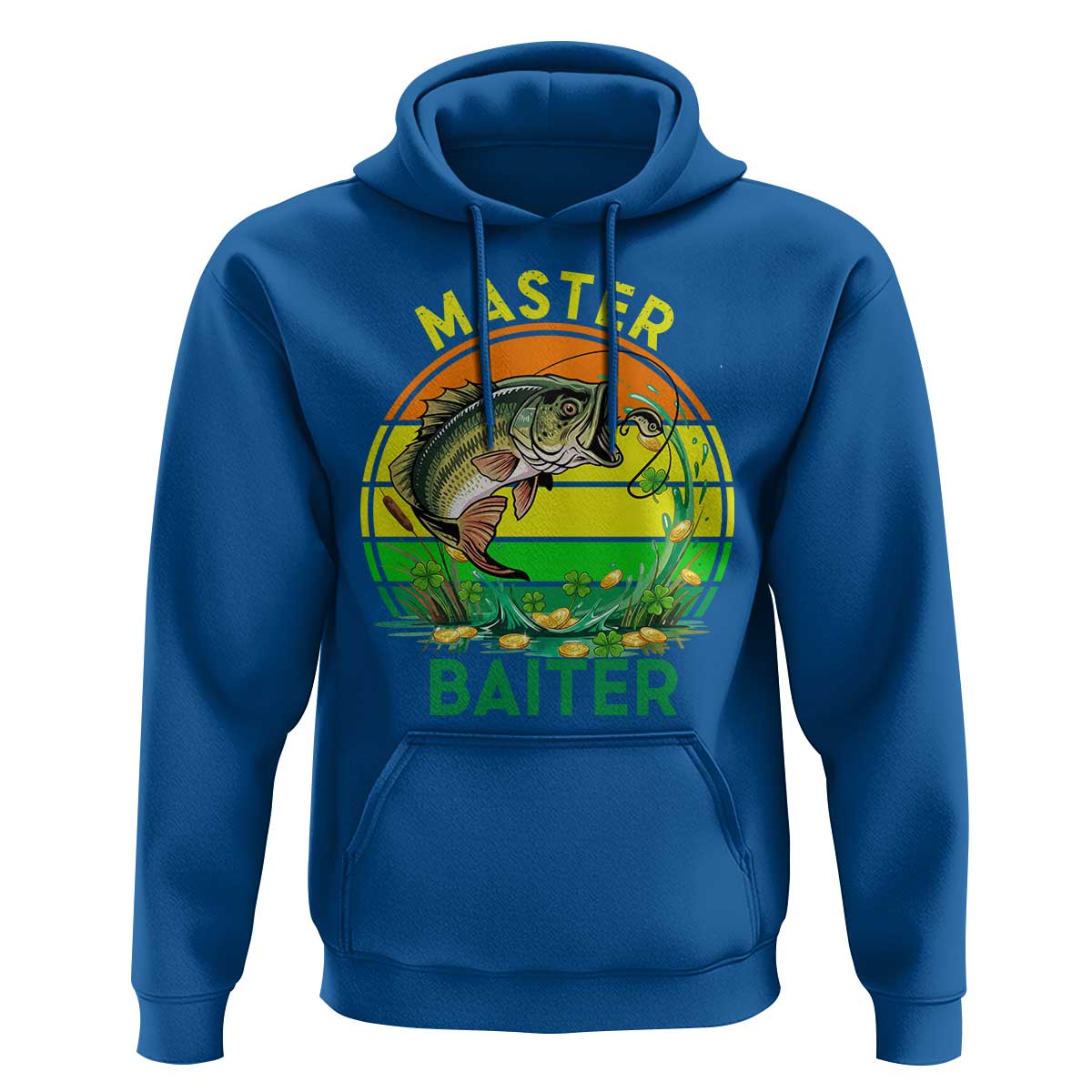 Funny Bass Fishing St Patricks Day Hoodie Master Baiter
