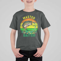 Funny Bass Fishing St Patricks Day T Shirt For Kid Master Baiter