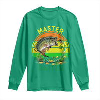 Funny Bass Fishing St Patricks Day Long Sleeve Shirt Master Baiter