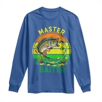Funny Bass Fishing St Patricks Day Long Sleeve Shirt Master Baiter