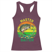 Funny Bass Fishing St Patricks Day Racerback Tank Top Master Baiter