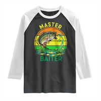 Funny Bass Fishing St Patricks Day Raglan Shirt Master Baiter