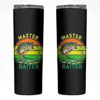 Funny Bass Fishing St Patricks Day Skinny Tumbler Master Baiter