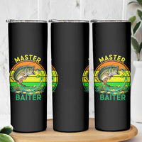 Funny Bass Fishing St Patricks Day Skinny Tumbler Master Baiter