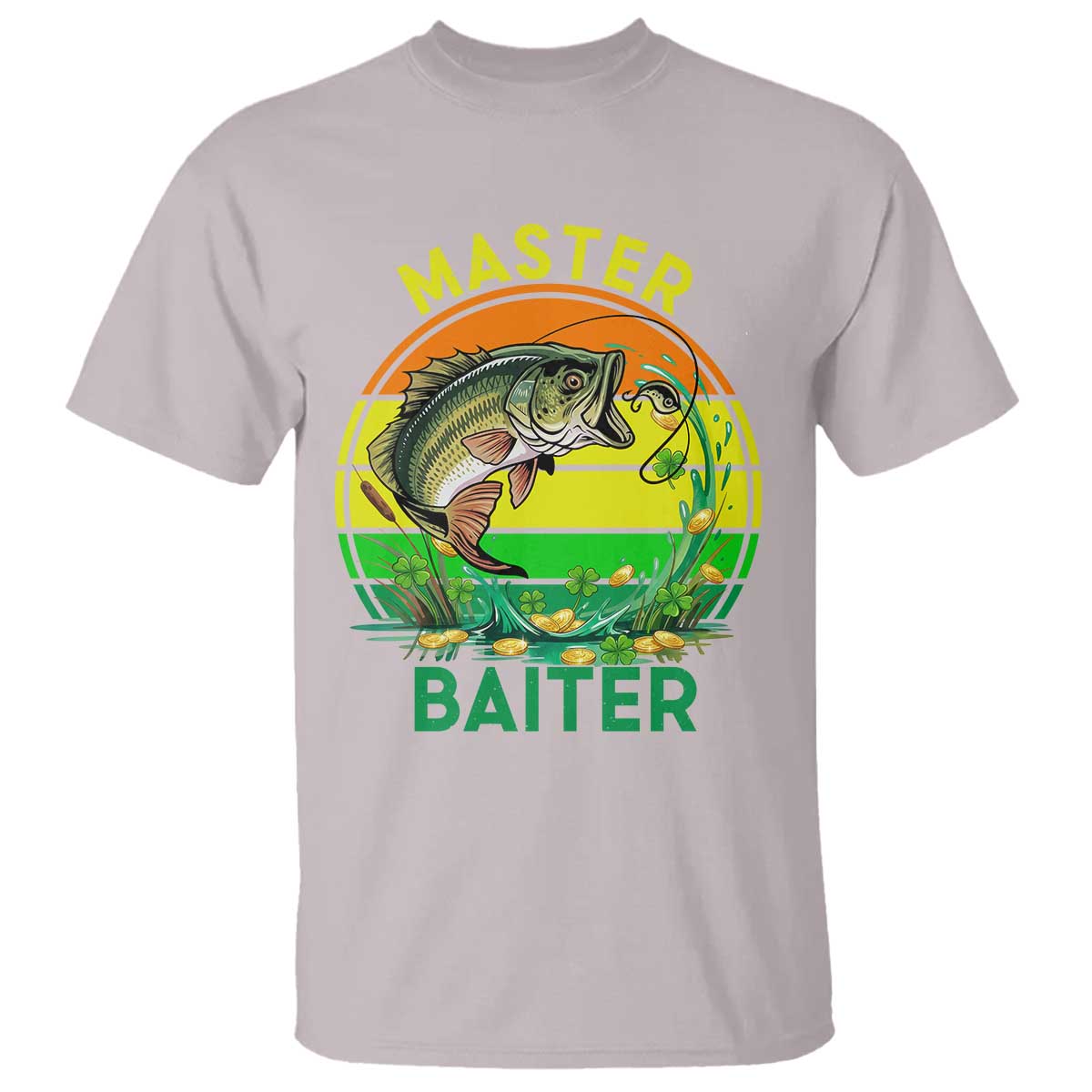 Funny Bass Fishing St Patricks Day T Shirt Master Baiter