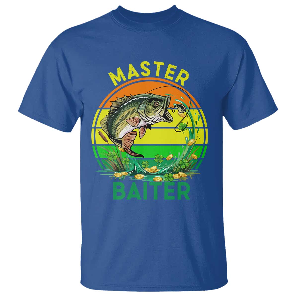 Funny Bass Fishing St Patricks Day T Shirt Master Baiter