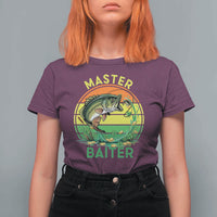 Funny Bass Fishing St Patricks Day T Shirt For Women Master Baiter