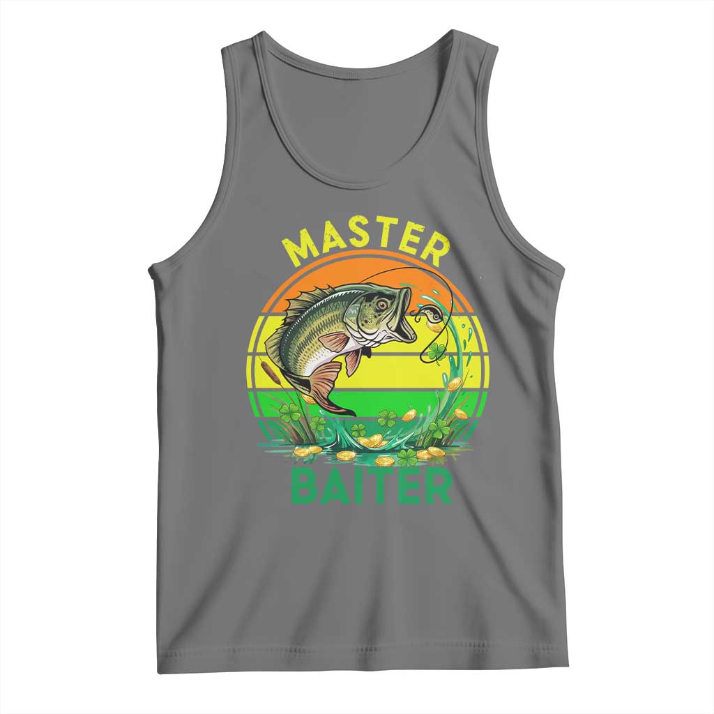 Funny Bass Fishing St Patricks Day Tank Top Master Baiter