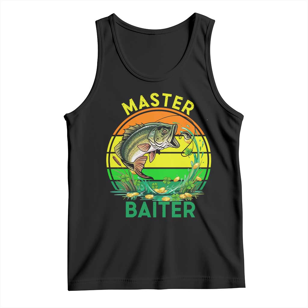 Funny Bass Fishing St Patricks Day Tank Top Master Baiter