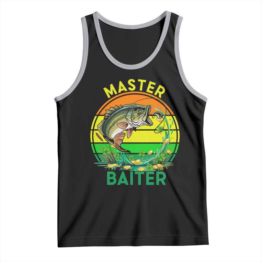 Funny Bass Fishing St Patricks Day Tank Top Master Baiter