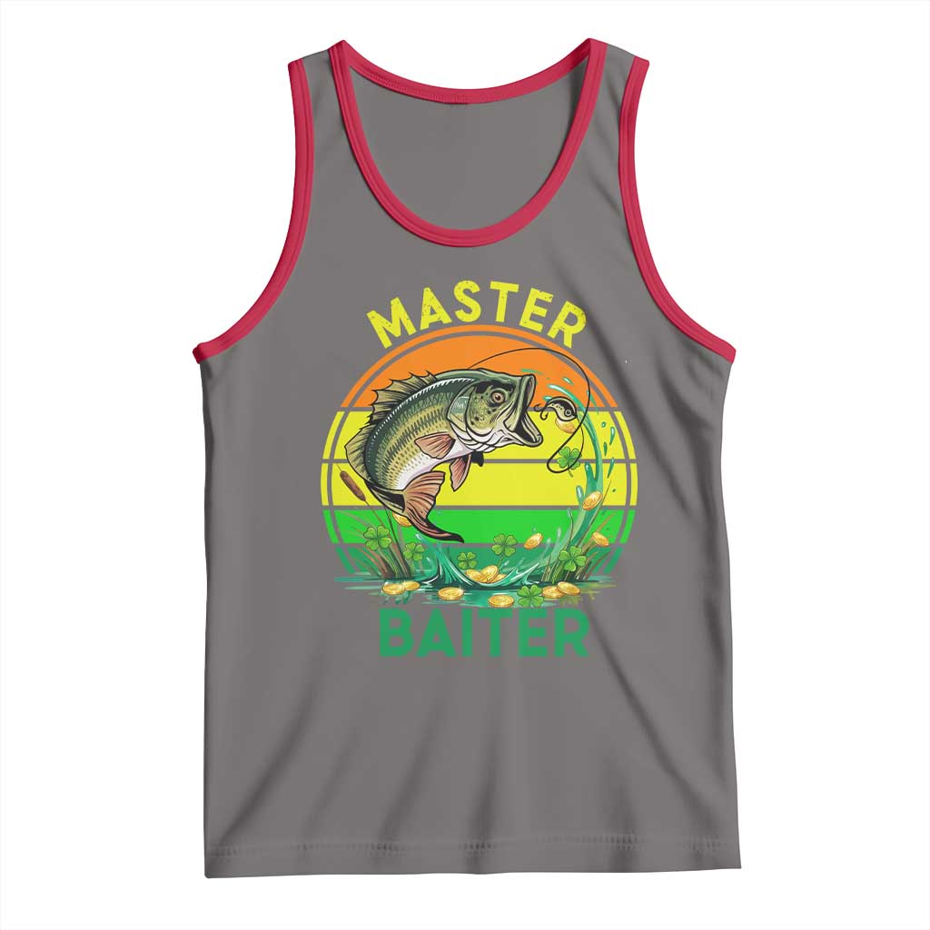Funny Bass Fishing St Patricks Day Tank Top Master Baiter