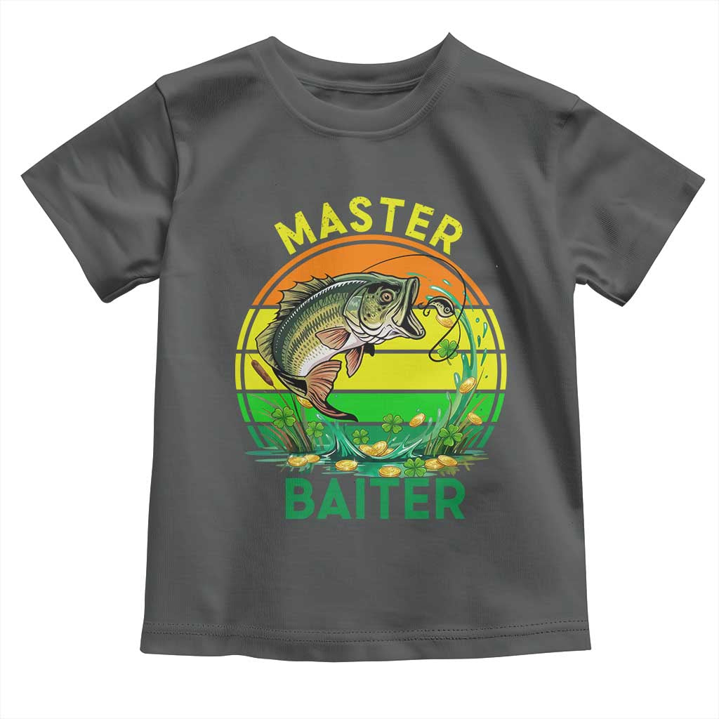 Funny Bass Fishing St Patricks Day Toddler T Shirt Master Baiter