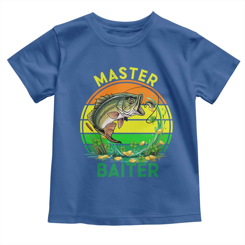 Funny Bass Fishing St Patricks Day Toddler T Shirt Master Baiter