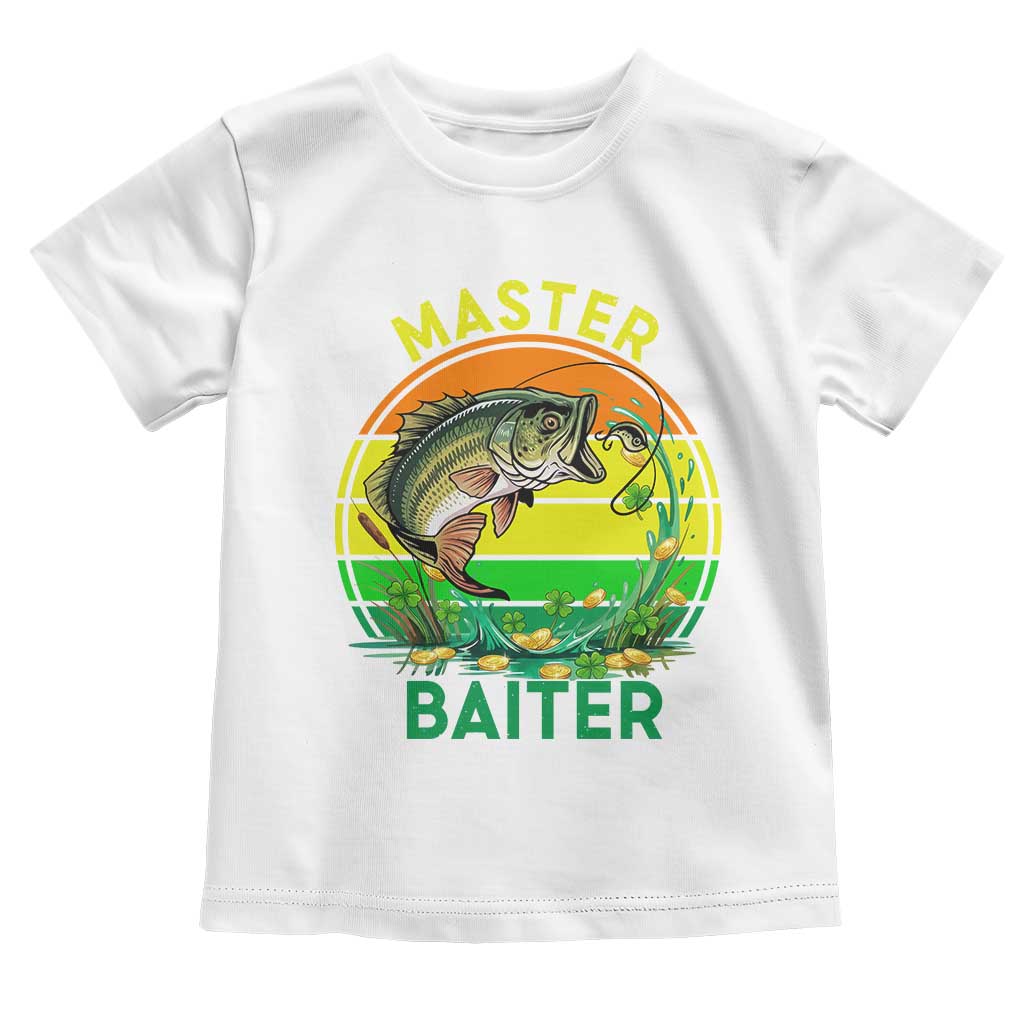 Funny Bass Fishing St Patricks Day Toddler T Shirt Master Baiter