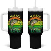 Funny Bass Fishing St Patricks Day Tumbler With Handle Master Baiter