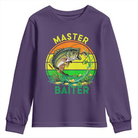 Funny Bass Fishing St Patricks Day Youth Sweatshirt Master Baiter