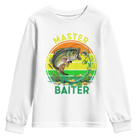 Funny Bass Fishing St Patricks Day Youth Sweatshirt Master Baiter