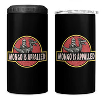 Retro Mongo is Appalled 4 in 1 Can Cooler Tumbler Princess Donut and Mongo Book Lover