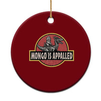 Retro Mongo is Appalled Ceramic Ornament Princess Donut and Mongo Book Lover