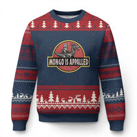 Retro Mongo is Appalled Ugly Christmas Sweater Princess Donut and Mongo Book Lover