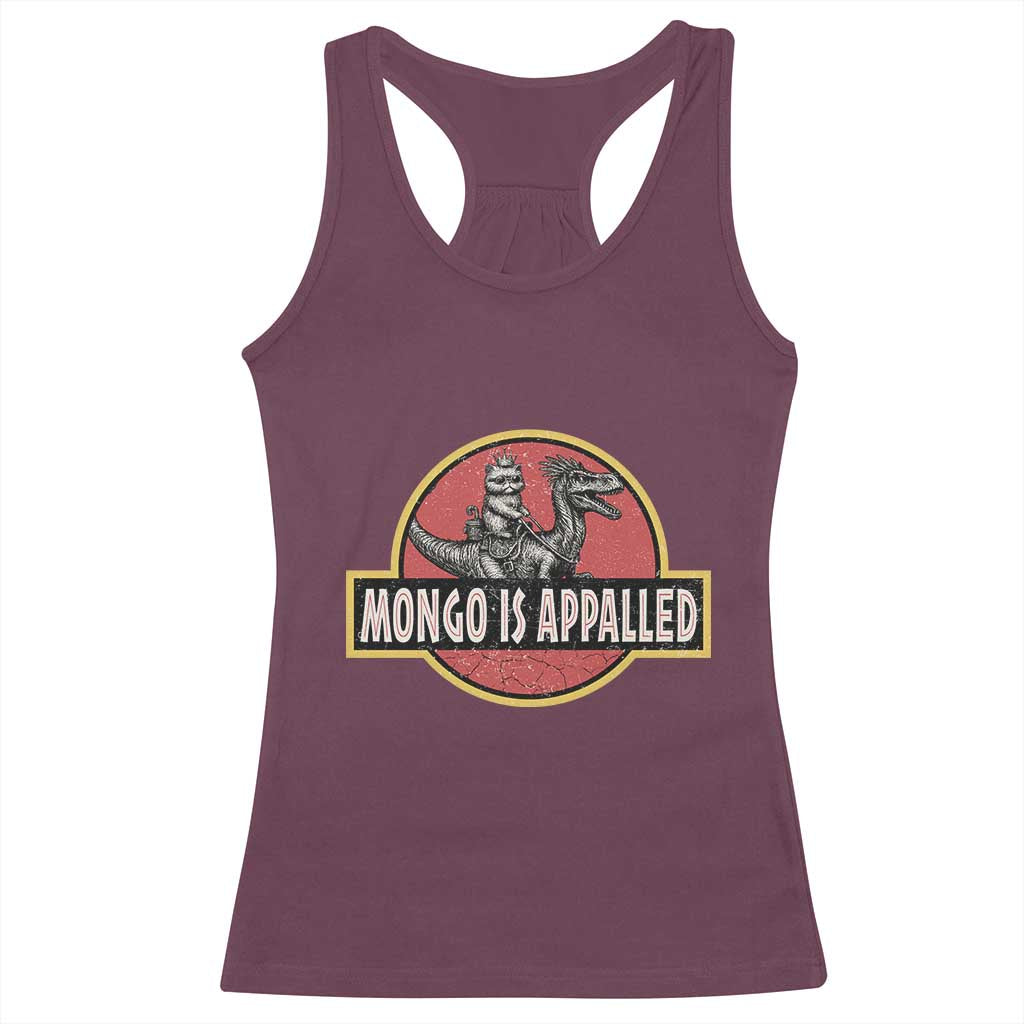 Retro Mongo is Appalled Racerback Tank Top Princess Donut and Mongo Book Lover