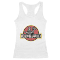 Retro Mongo is Appalled Racerback Tank Top Princess Donut and Mongo Book Lover