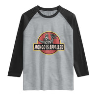 Retro Mongo is Appalled Raglan Shirt Princess Donut and Mongo Book Lover