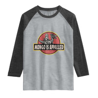 Retro Mongo is Appalled Raglan Shirt Princess Donut and Mongo Book Lover