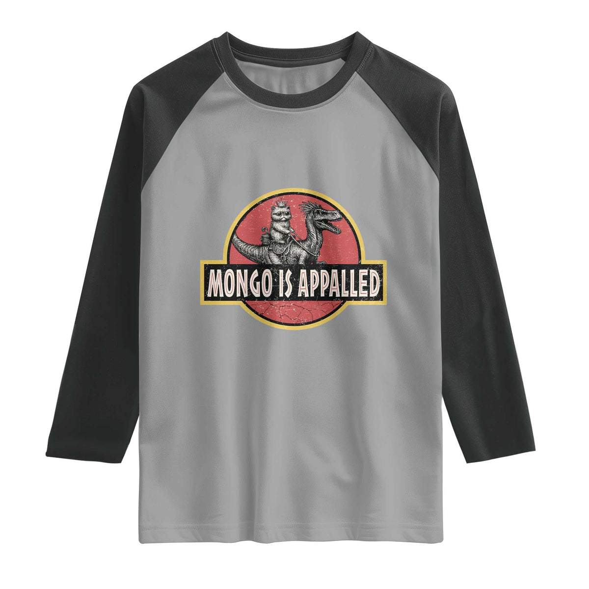 Retro Mongo is Appalled Raglan Shirt Princess Donut and Mongo Book Lover
