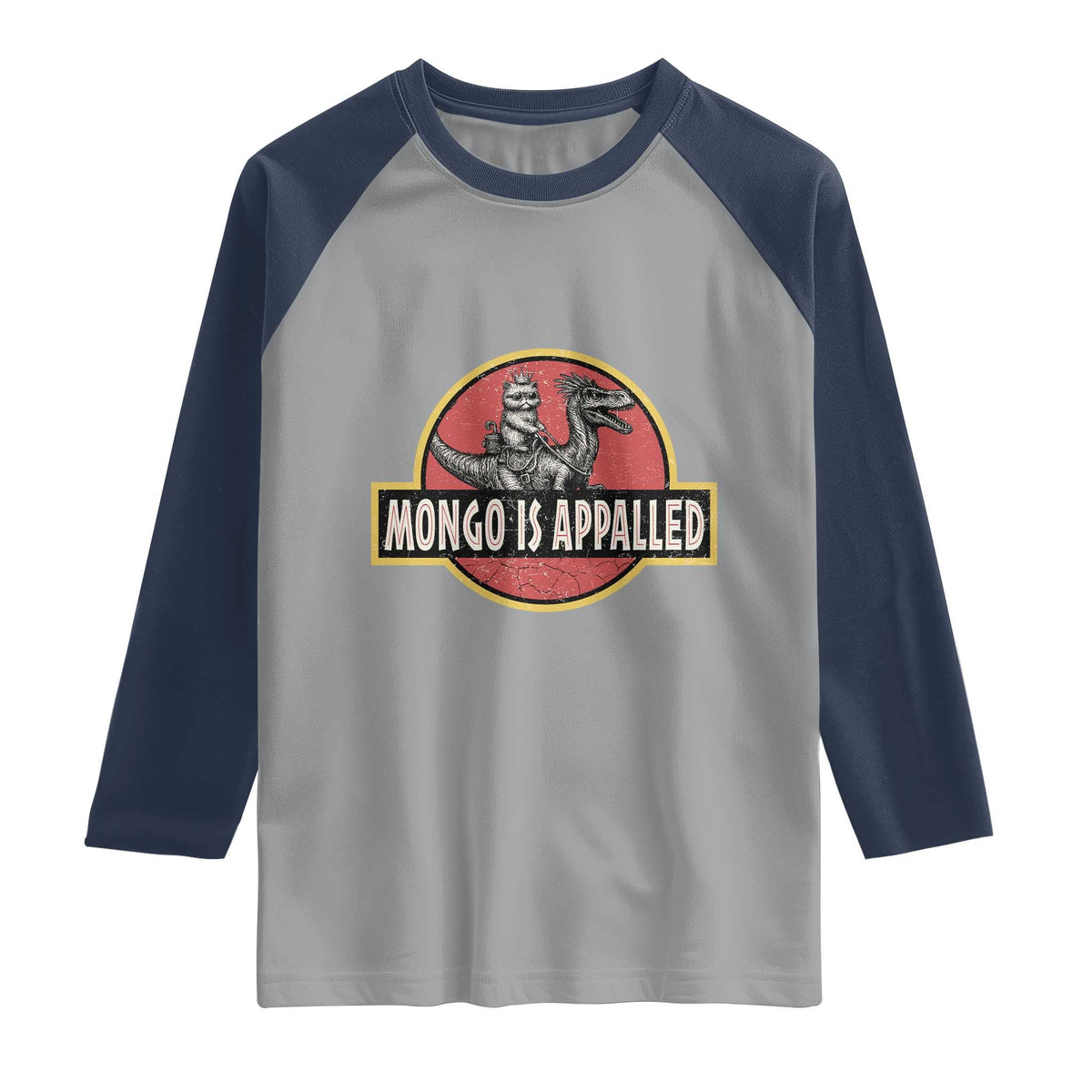 Retro Mongo is Appalled Raglan Shirt Princess Donut and Mongo Book Lover
