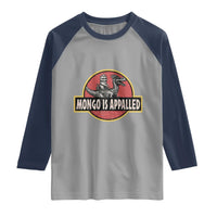 Retro Mongo is Appalled Raglan Shirt Princess Donut and Mongo Book Lover