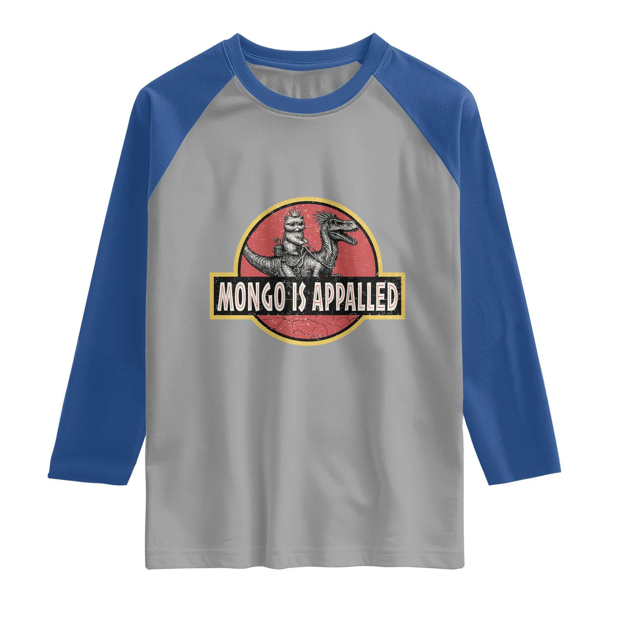 Retro Mongo is Appalled Raglan Shirt Princess Donut and Mongo Book Lover