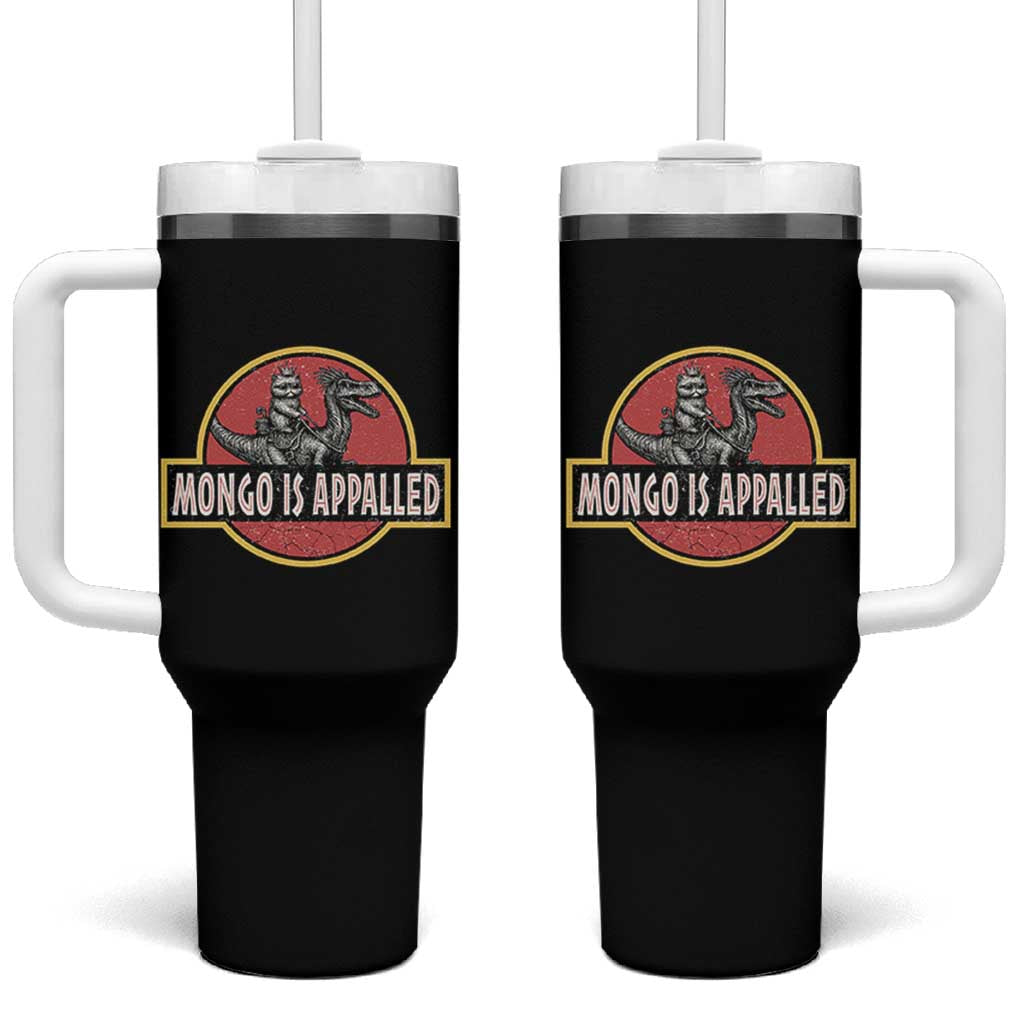Retro Mongo is Appalled Tumbler With Handle Princess Donut and Mongo Book Lover