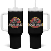 Retro Mongo is Appalled Tumbler With Handle Princess Donut and Mongo Book Lover