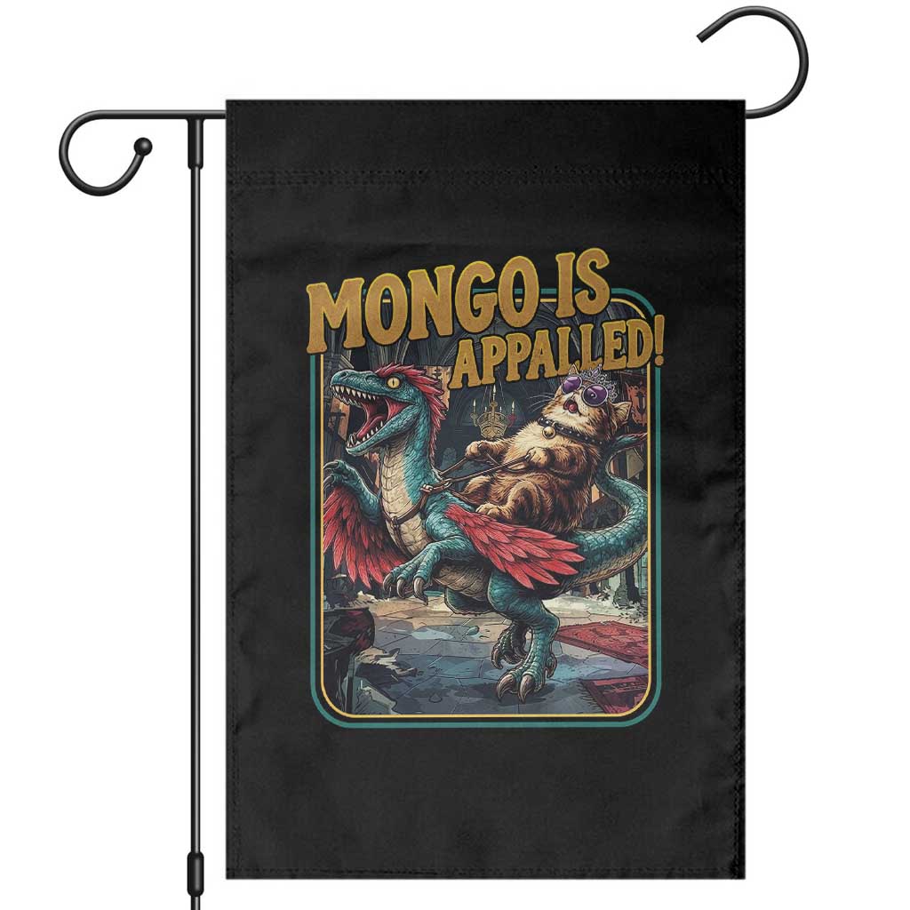 Mongo is Appalled Garden Flag Vintage Princess Donut Riding Mongo