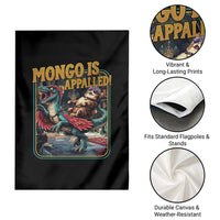Mongo is Appalled Garden Flag Vintage Princess Donut Riding Mongo