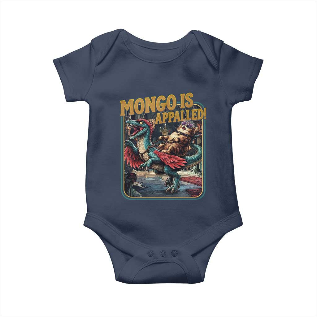 Mongo is Appalled Baby Onesie Vintage Princess Donut Riding Mongo