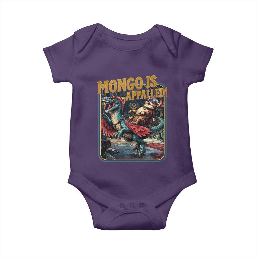 Mongo is Appalled Baby Onesie Vintage Princess Donut Riding Mongo