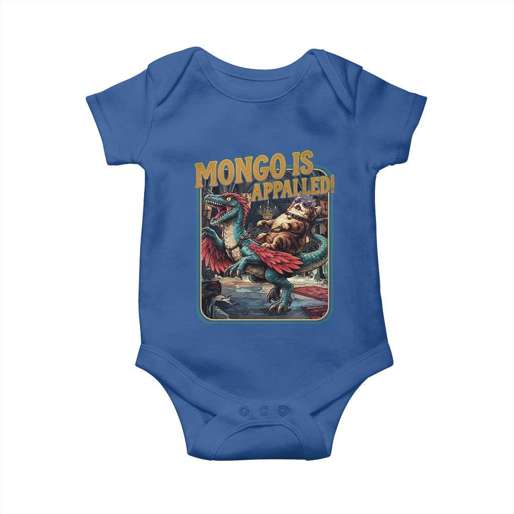 Mongo is Appalled Baby Onesie Vintage Princess Donut Riding Mongo