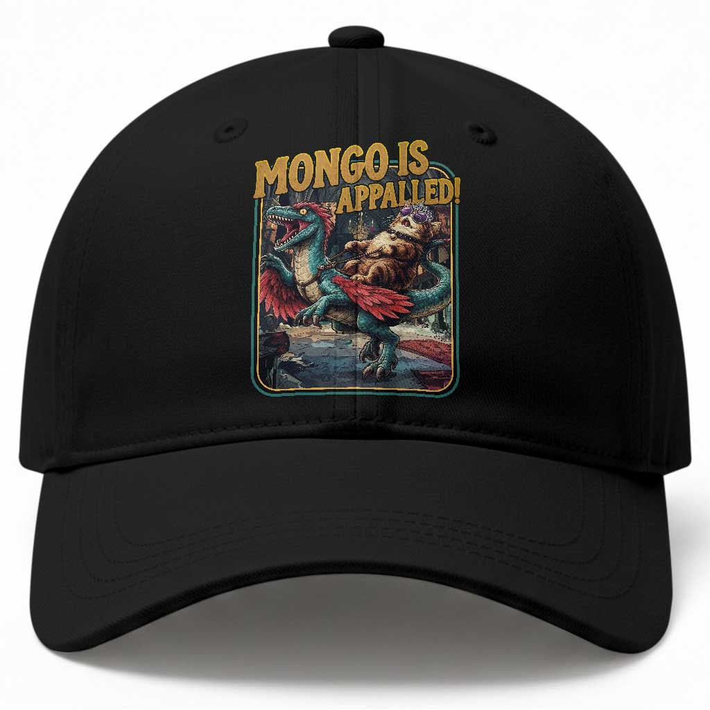 Mongo is Appalled Baseball Cap Vintage Princess Donut Riding Mongo