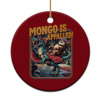 Mongo is Appalled Ceramic Ornament Vintage Princess Donut Riding Mongo