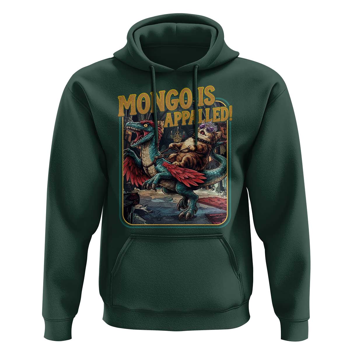 Mongo is Appalled Hoodie Vintage Princess Donut Riding Mongo